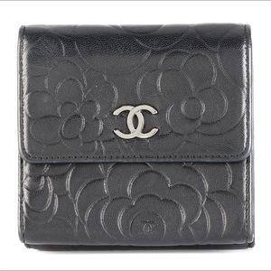 Chanel camellia trifold wallet 2006-2008